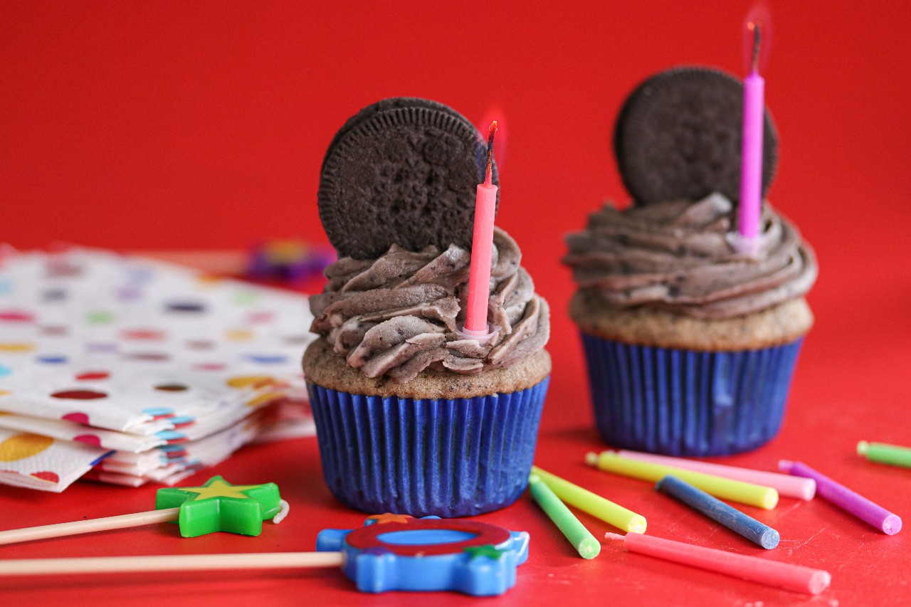 Gltuen-free Birthday Cupcakes