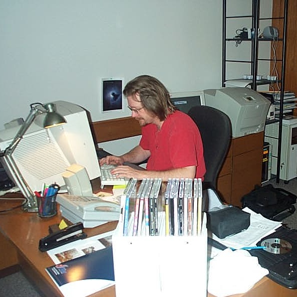 Jay on computer
