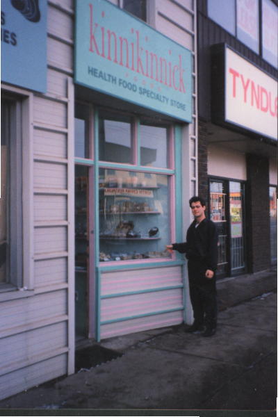 Ted Wolfe outside original Kinnikinncik Store