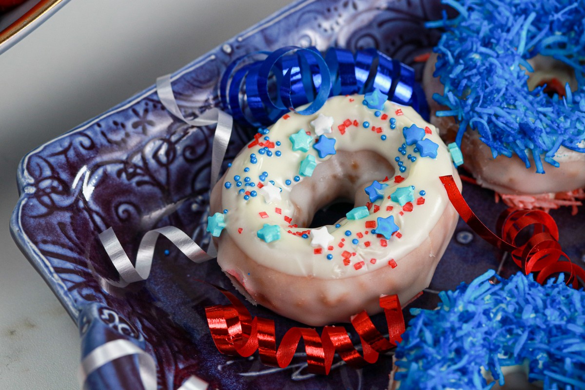 4th July Independence Day gluten-free donuts