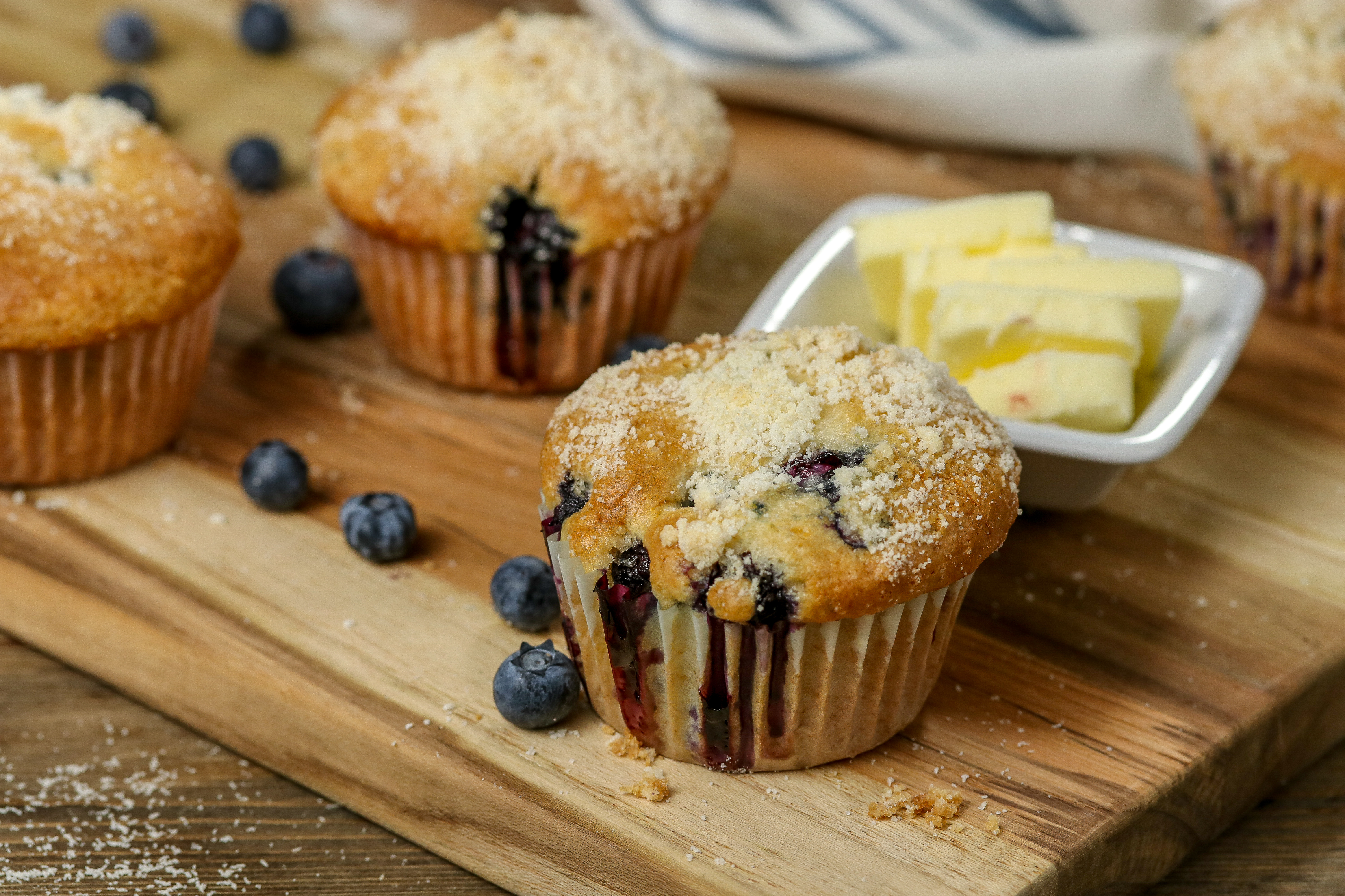 Gluten-free Blueberry Sour Cream Muffins