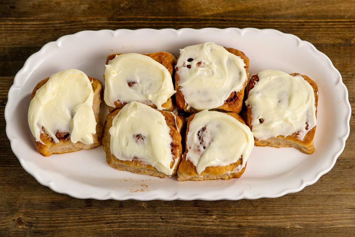 Plate of Cinnamon Buns