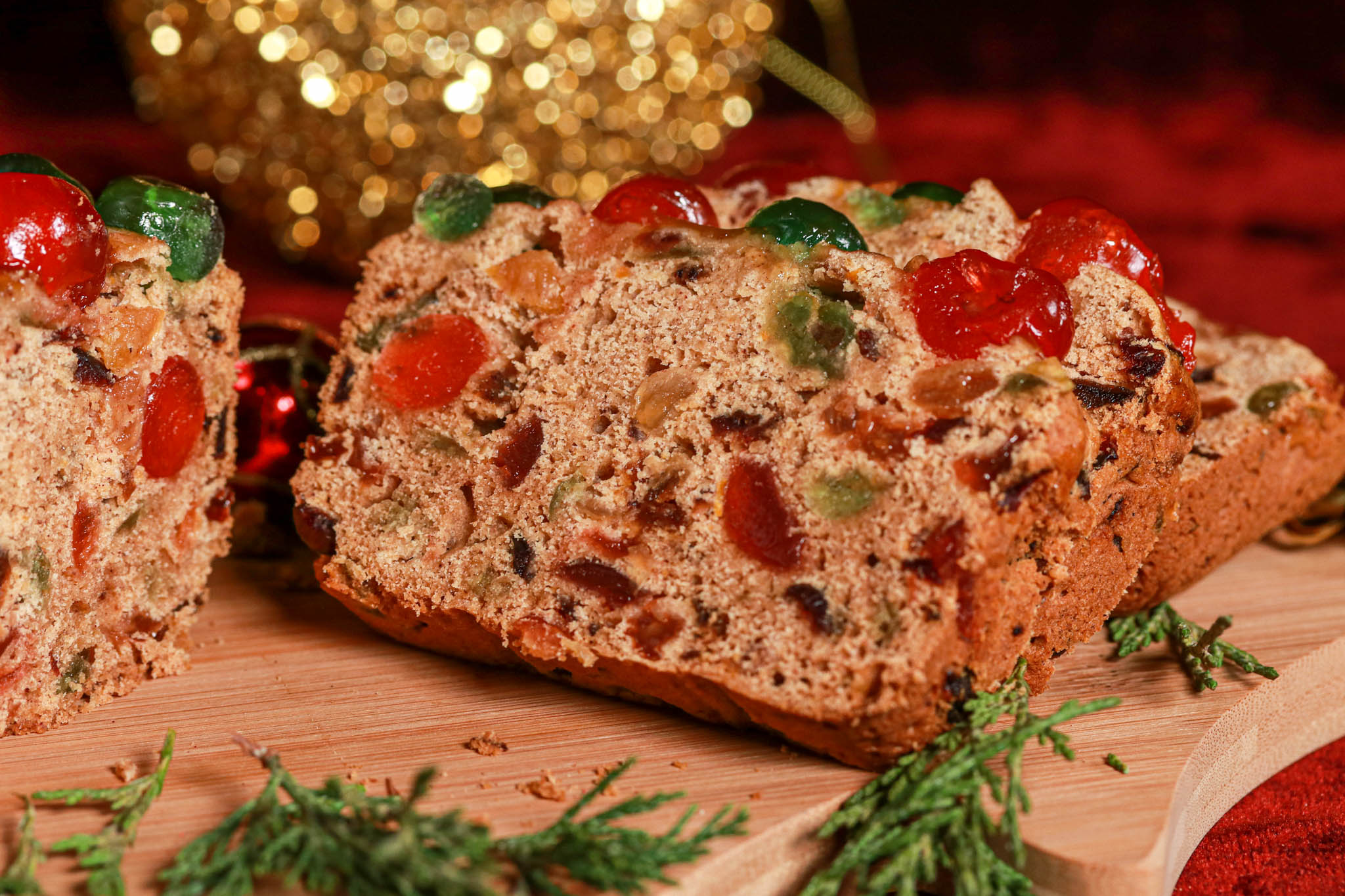 Gluten-free Light Christmas Fruit Cake