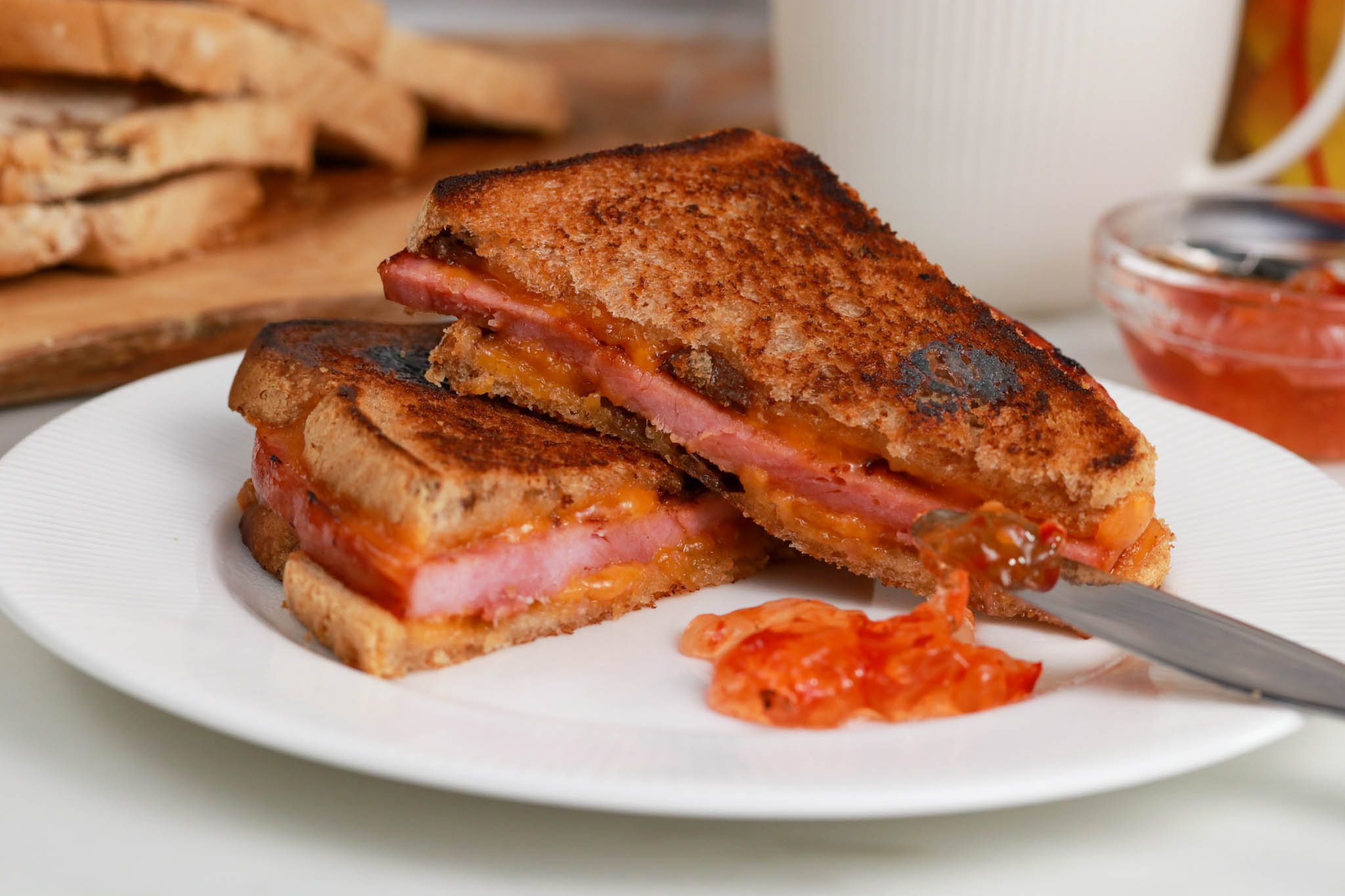 Gluten-free Cinnamon Raisin Toast Grilled Cheese