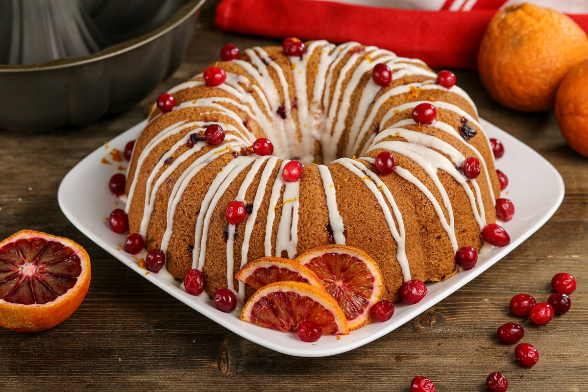 Cranberry Orange bundt cake