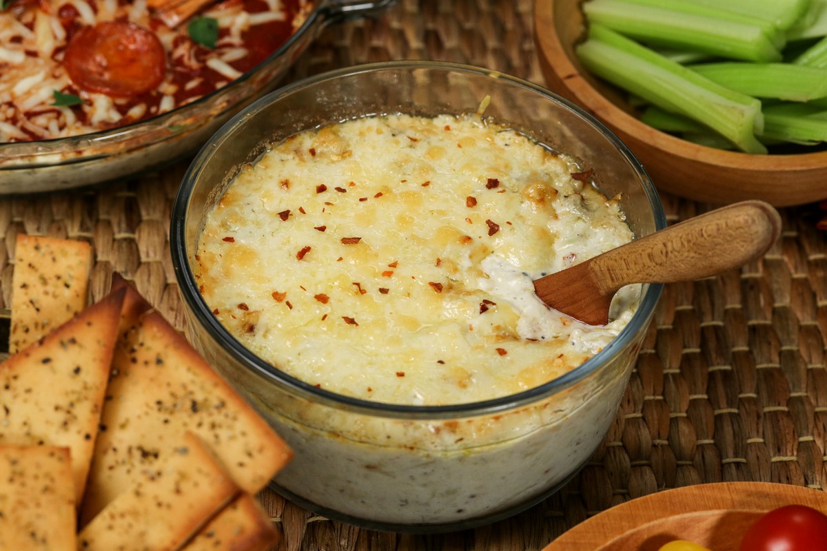 gluten-free Asiago Artichoke Dip