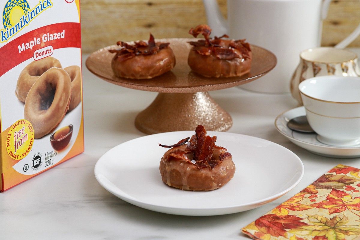 Gluten-free Bacon Maple Donuts