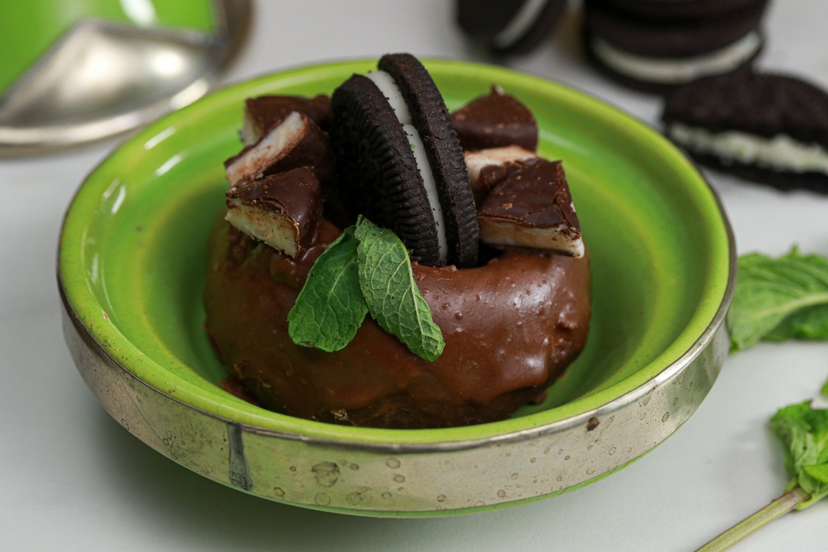Gluten-free Mint Magic Donuts