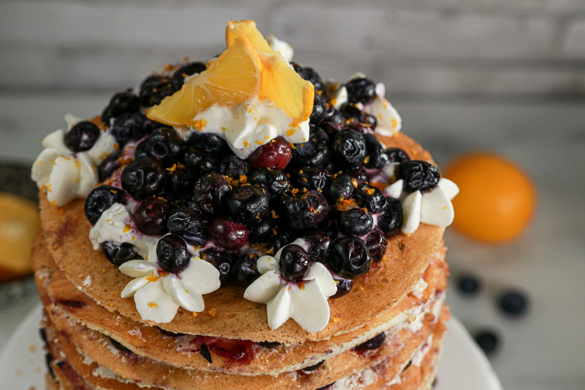 Gluten-free Lemon Blueberry Torte 