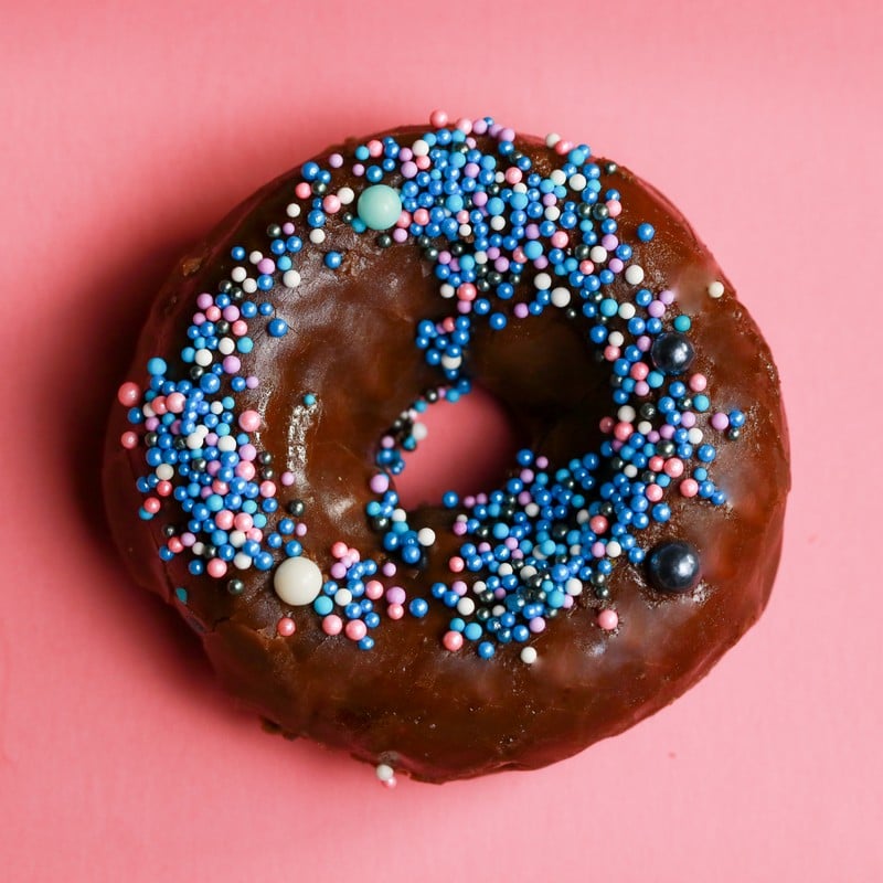 Gluten-free Mardi Gras Donut