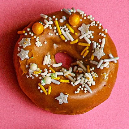 Gluten-Free Mardi Gras donut