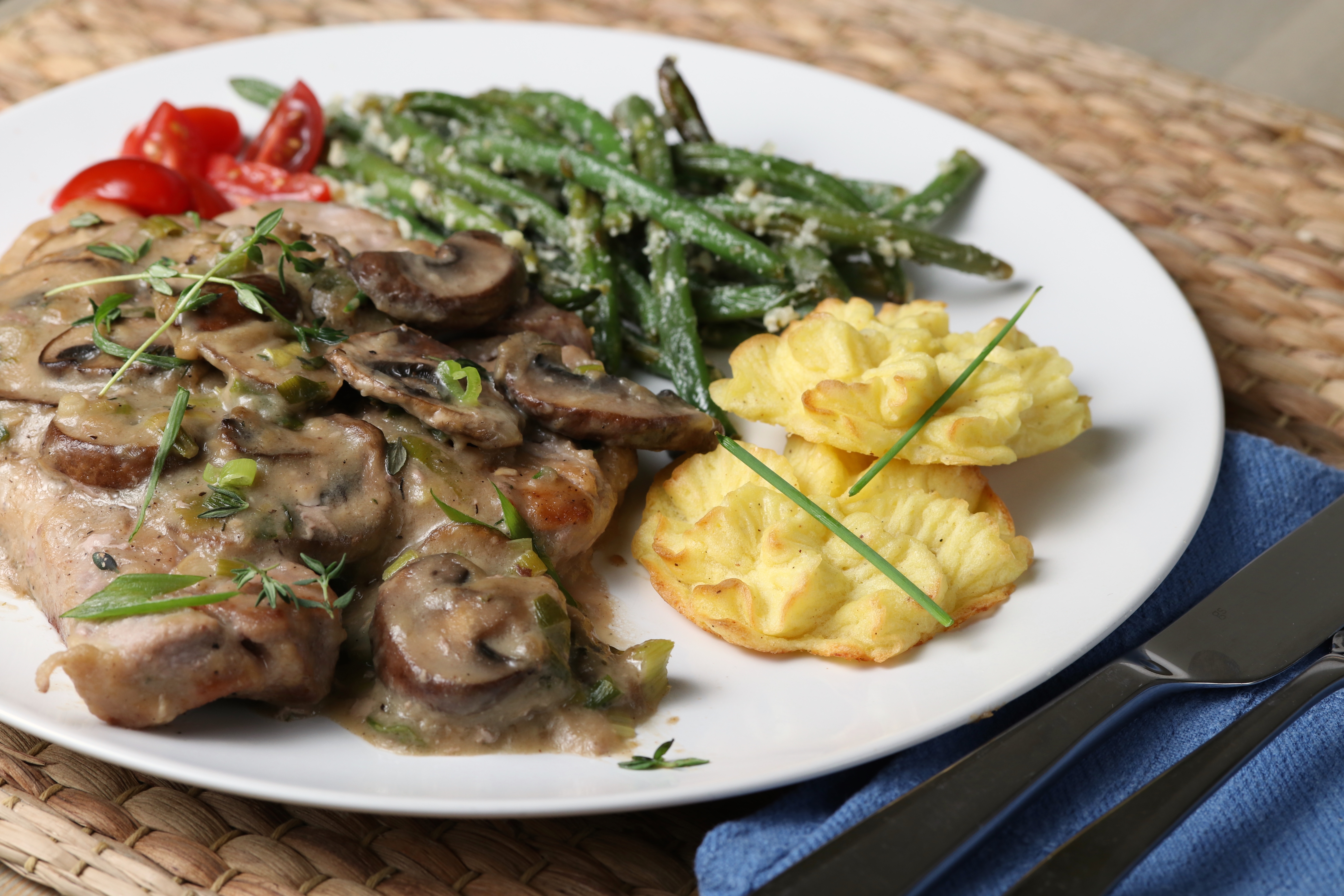 Gluten-free Pork Chops in Mushroom Gravy