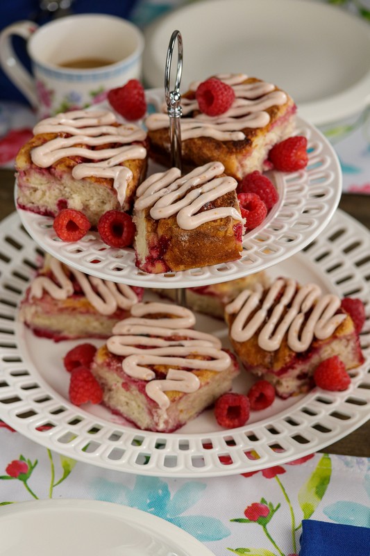 Raspberry Blood Orange Swirl Buns