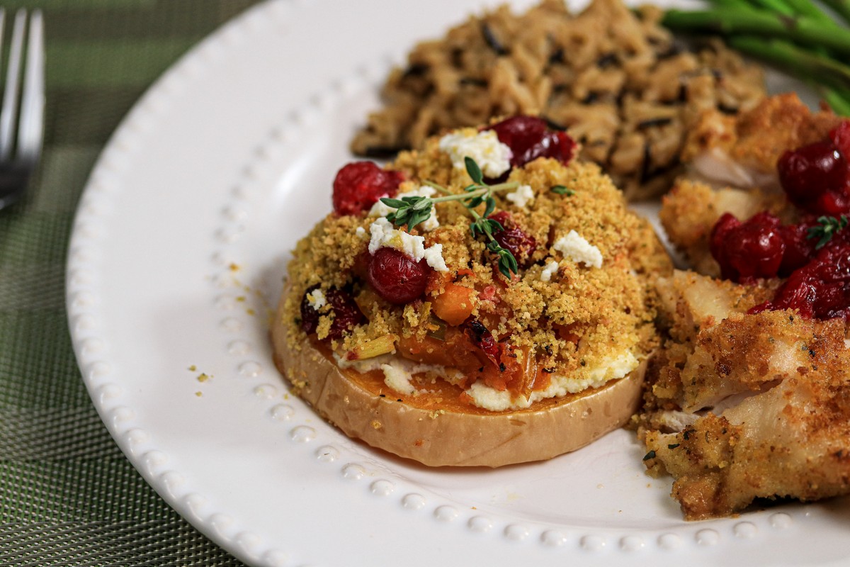 Gluten-free stuffing Butternut Squash