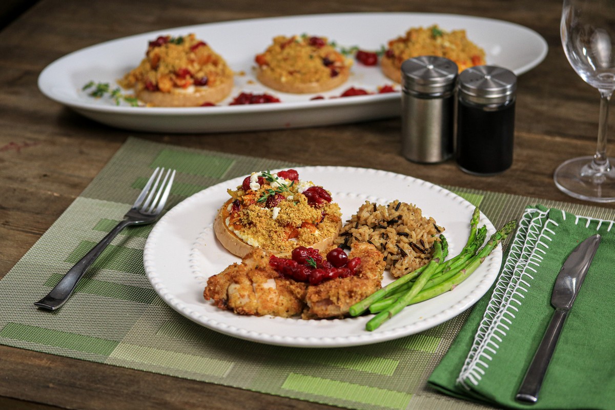 Gluten-free stuffing Butternut Squash