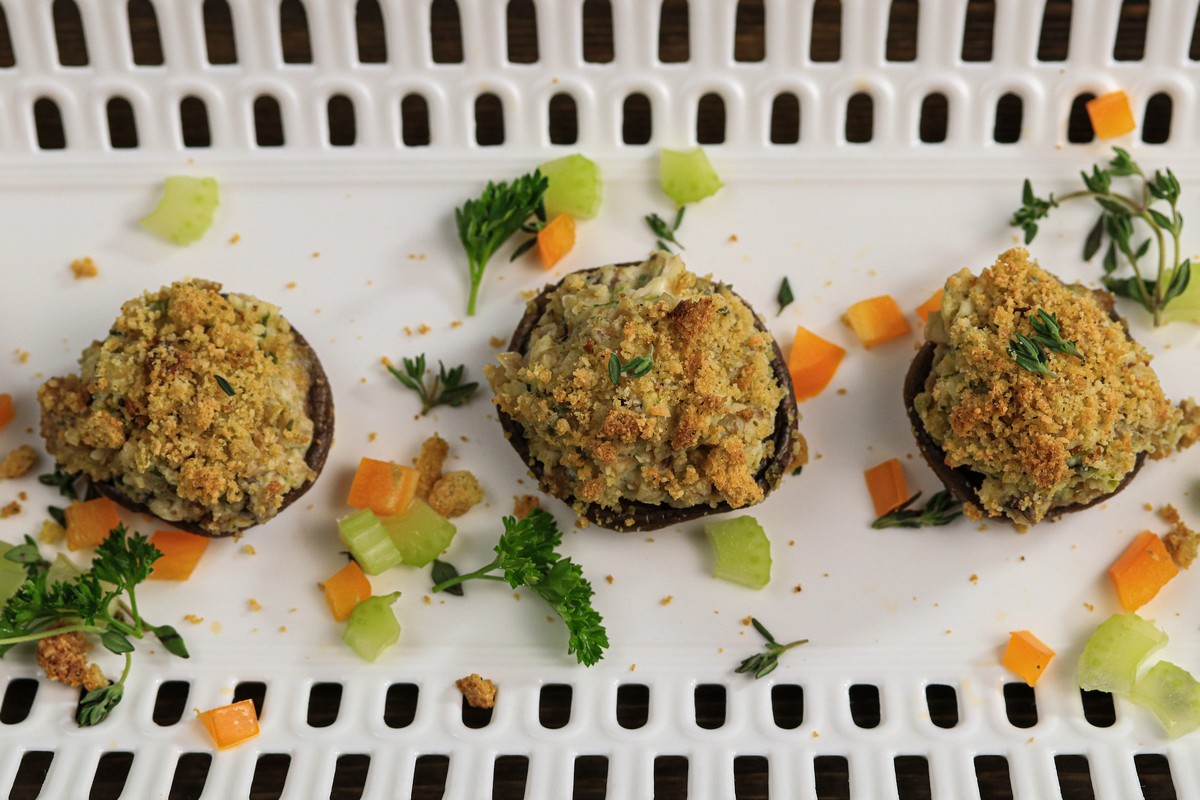 gluten-free stuffing stuffed mushrooms