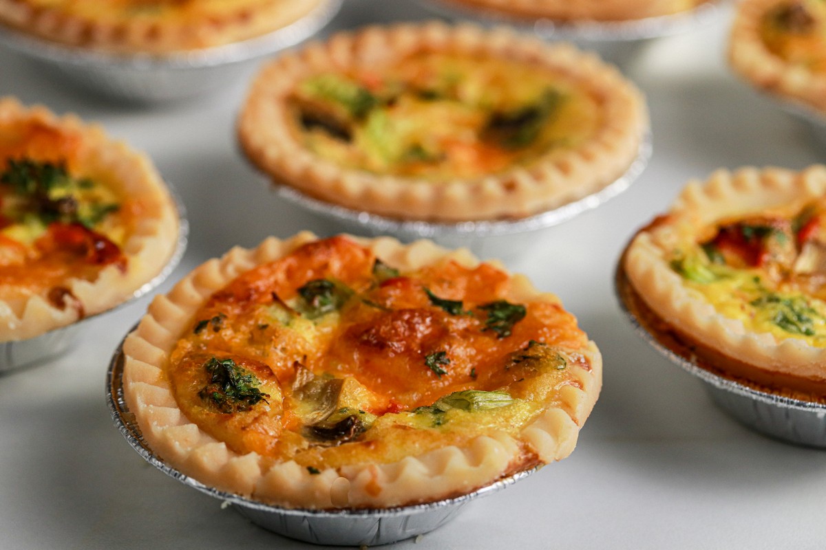 gluten-free vegetarian quiche tarts