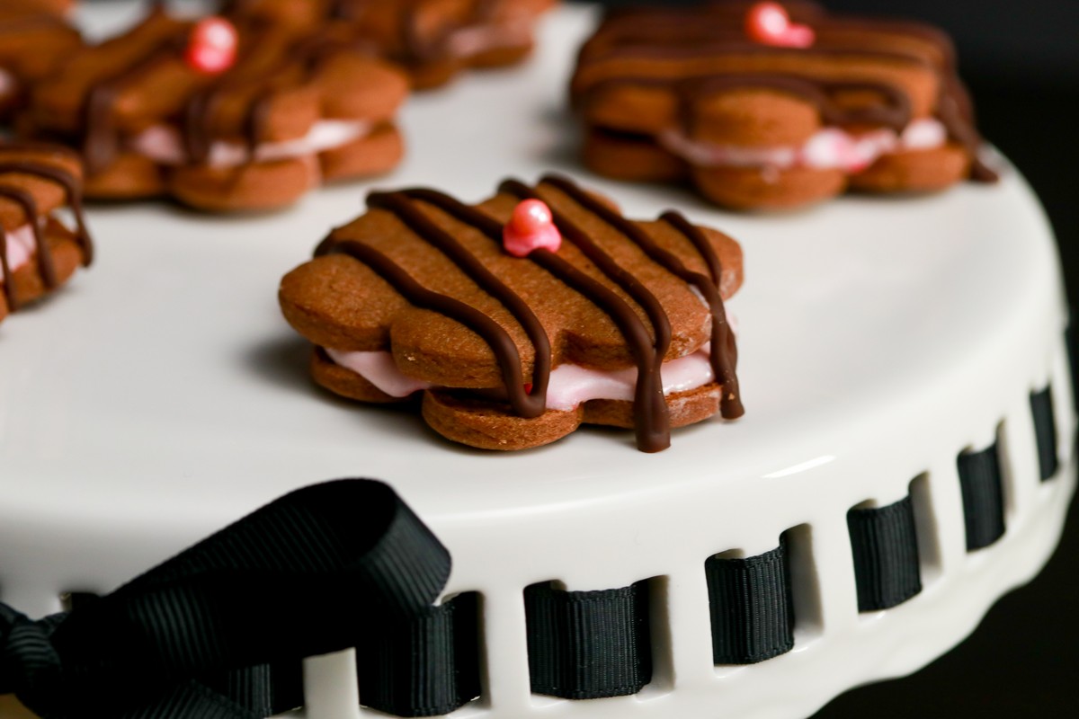 Gluten-free Raspberry Chocolate Flowers