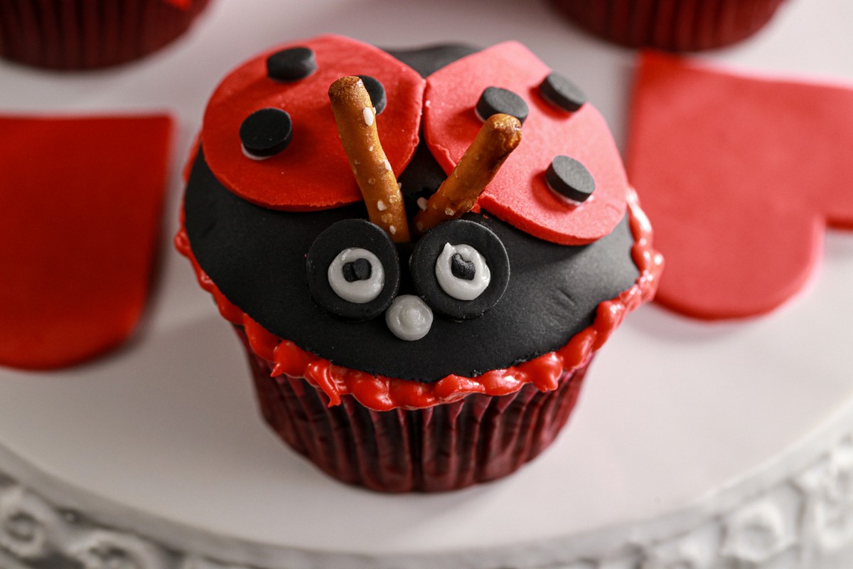 Gluten-free Love Bug Cupcake
