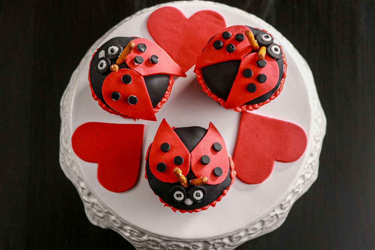 Gluten-free Love Bug Cupcakes Valentines Day