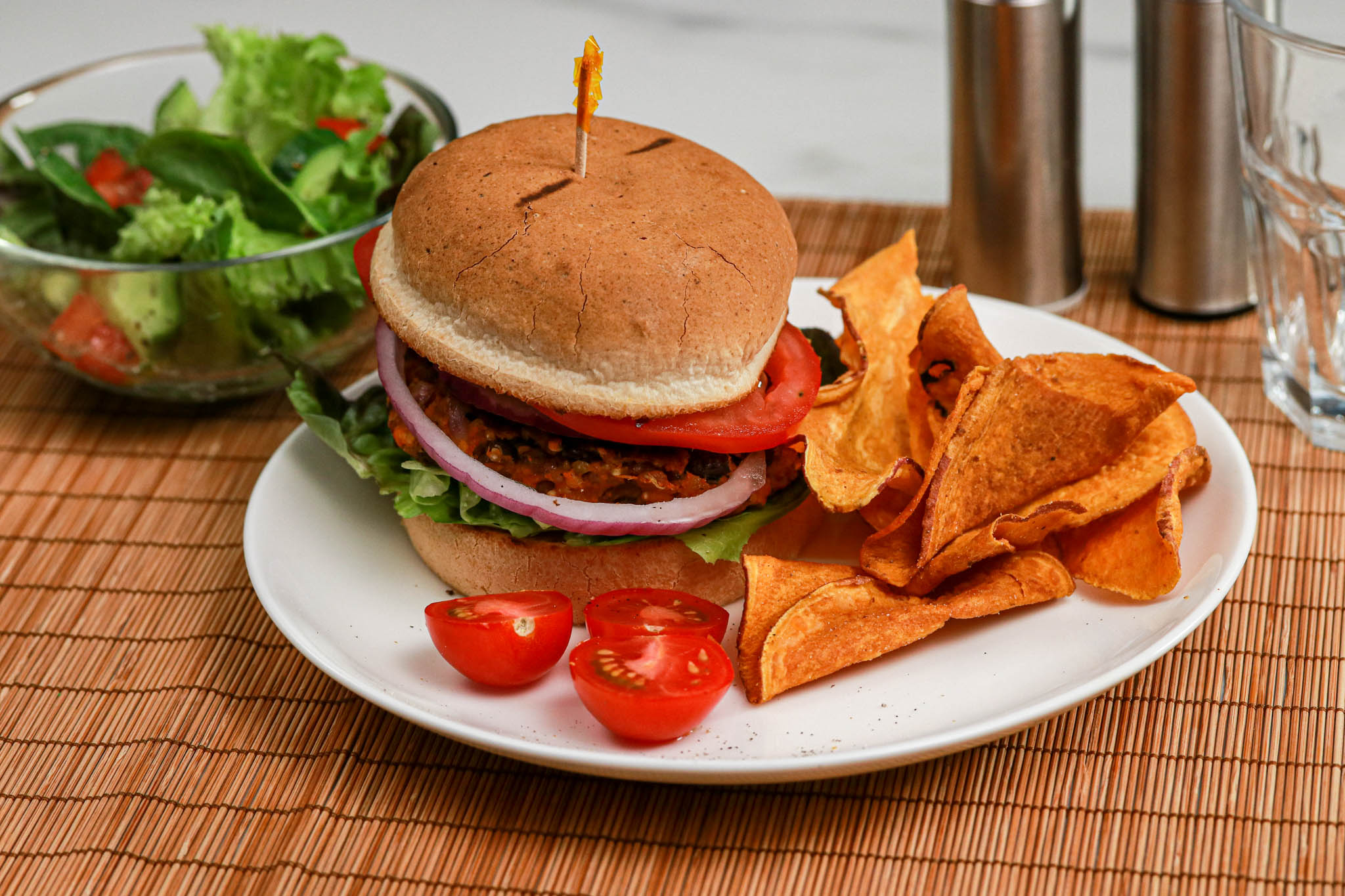 Vegan Sweet Potator Gluten Free Burger