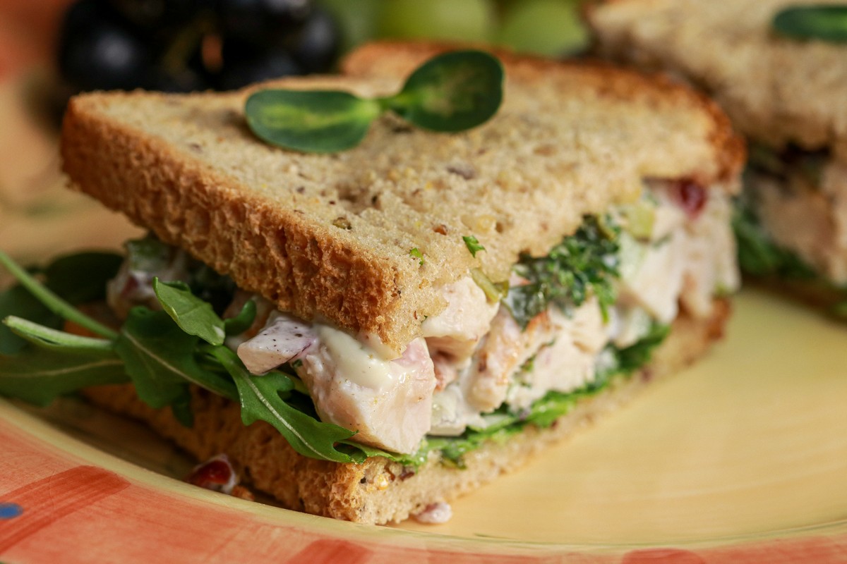Gluten-free Wide Loaf Seeded Chicken Salad Sandwich