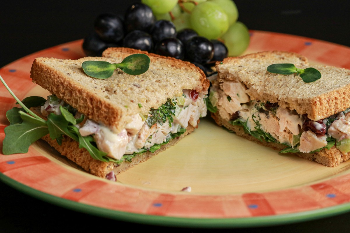 Gluten-free Wide Loaf Seeded Chicken Salad Sandwich