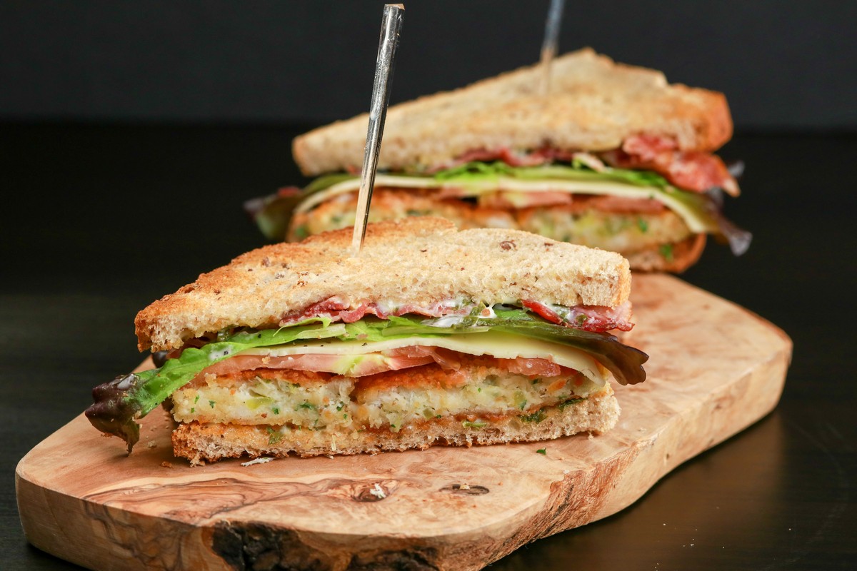 Gluten-free Wide Loaf Seeded Surf & Turf Sandwich