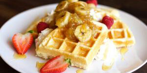 DIY Butter Slime, Banana Fosters Waffle