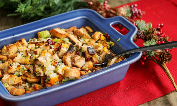 Gluten-Free Cranberry Apricot Stuffing