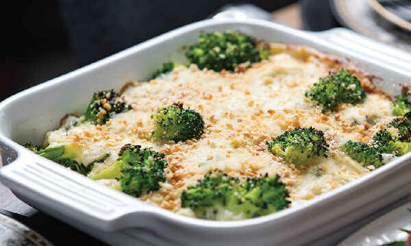 Gluten-Free Broccoli White Cheddar Casserole